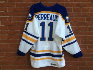 Vintage 1986 Authentic CCM Buffalo Sabres Gilbert Perrault Ultrafil Jersey 3