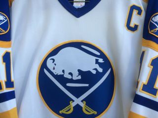 Vintage 1986 Authentic CCM Buffalo Sabres Gilbert Perrault Ultrafil Jersey 4