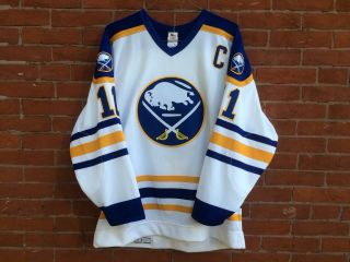 Vintage 1986 Authentic CCM Buffalo Sabres Gilbert Perrault Ultrafil Jersey 8