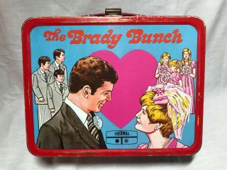 Vintage 1970 The Brady Bunch Metal Lunchbox Very Rare