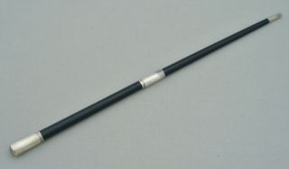 Vintage Solid Silver & Ebony Conductor 