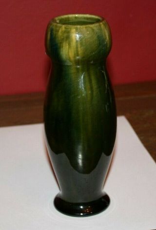Rare Vintage Oakwood American Art Pottery - Glazed Brown 8 " Vase