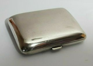 Heavy Sterling Silver Curved Double Cigarette Case Blanckensee & So 1945 95gms
