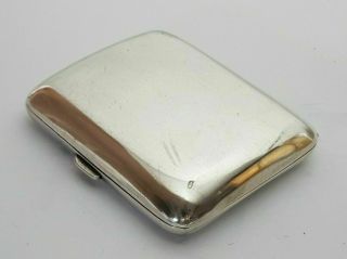 HEAVY STERLING SILVER CURVED DOUBLE CIGARETTE CASE Blanckensee & So 1945 95gms 2