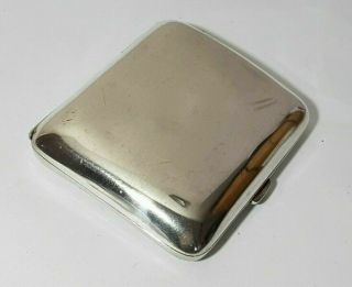 HEAVY STERLING SILVER CURVED DOUBLE CIGARETTE CASE Blanckensee & So 1945 95gms 4