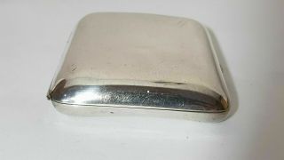 HEAVY STERLING SILVER CURVED DOUBLE CIGARETTE CASE Blanckensee & So 1945 95gms 5