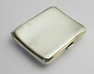 HEAVY STERLING SILVER CURVED DOUBLE CIGARETTE CASE Blanckensee & So 1945 95gms 6