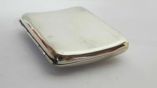 HEAVY STERLING SILVER CURVED DOUBLE CIGARETTE CASE Blanckensee & So 1945 95gms 7