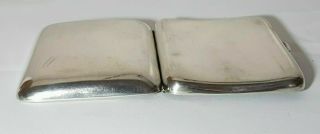 HEAVY STERLING SILVER CURVED DOUBLE CIGARETTE CASE Blanckensee & So 1945 95gms 8