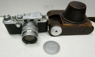 Rare " Leica Lllf D.  R.  P.  " Camera Nr.  636997 W/leitz Summarit F - 5cm 1:1.  5