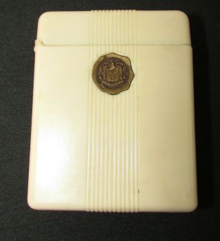 Antique Hamilton Pocket Watch Box Holder Bakelite Cigarette Case 992 Railway