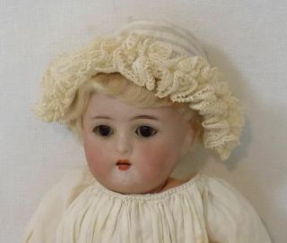Antique Kammer & Reinhardt Simon Halbig 23 Bisque Doll Christening Gown & Cap