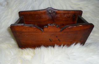 Antique Wooden Carved Candle Box