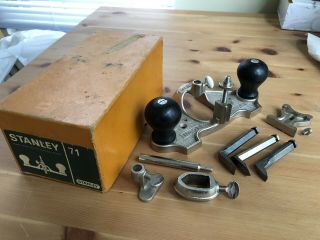 Nos And Complete Vintage Stanley No.  71 Router Plane