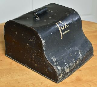 Fox ' Visible ' Typewriter Model No.  24 w/ Case Top Antique Vintage 11