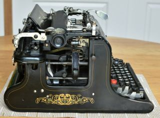 Fox ' Visible ' Typewriter Model No.  24 w/ Case Top Antique Vintage 4