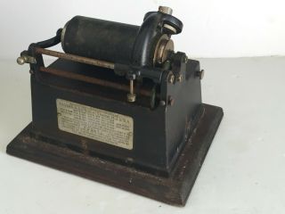 Antique THOMAS EDISON GEM Phonograph Player w 9 Cylinders  no crank 7