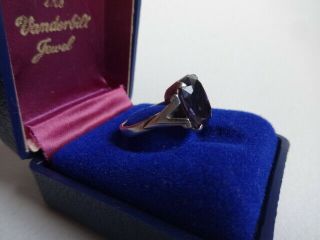 Fine Antique Natural Alexandrite Color Changing Gemstone Ring/Art Deco/875Silver 5