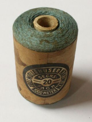 German Ww 2 - Rzm Sewing Thread - Green Blue - Very Rare