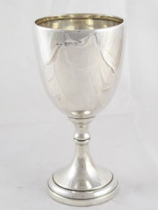 Smart Vintage English Solid Sterling Silver Cup Goblet 1946 126 G