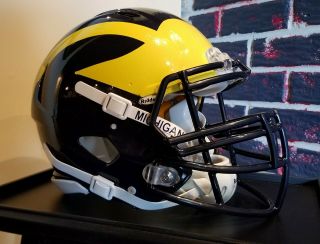 Michigan Game Worn Helmet - RARE 2