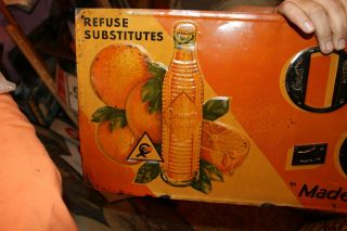 Vintage 1932 Orange Crush Crushy Soda Pop Gas Station 28 