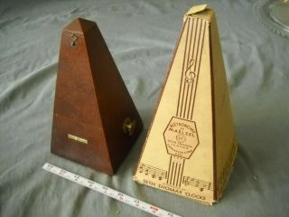 Vintage Seth Thomas Metronome De Maelzel 5012 7 Mahogany Finish