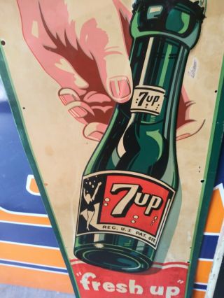 Rare Large Vintage 1947 7Up 7 Up Soda Pop Country Store 43 