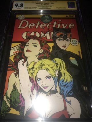 Detective Comics 1000 Artgerm Vintage Variant B Cgc 9.  8 Ss 2500183002