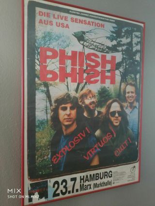 Rare Phish Poster From 1996 European Tour