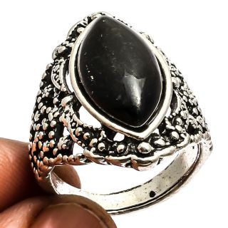 Black Onyx Ring 925 Sterling Silver Handmade Jewelry Sz9.  25