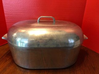 Vintage Wagner Ware Sidney Ohio Magnalite 4269 Large Turkey Roaster / Dutch Oven