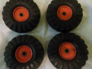 vintage ny - lint grader 6 orange wheel tires 5
