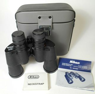 Nikon 8 - 16x40 Cf Zoom Binoculars 163943 Case 1980s Rare