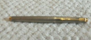 Vintage Parker 75 Sterling Silver Cisele Pen With Gold Plated Trim 14k Gold Nib