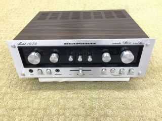 Marantz 1070 Vintage Console Stereo Amplifier In Great Shape