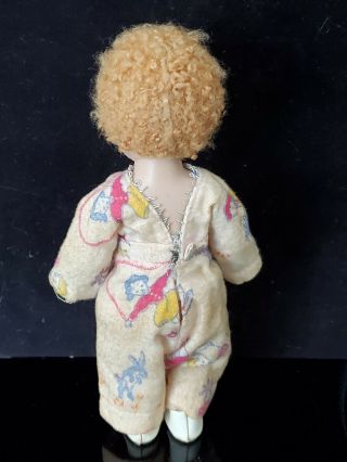 Vtg Vogue Ginny Doll Blonde Carcacurl Poodle Cut 1952 Wee Wille Winkie Strung 3