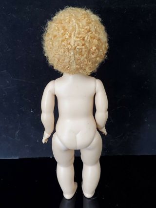 Vtg Vogue Ginny Doll Blonde Carcacurl Poodle Cut 1952 Wee Wille Winkie Strung 5