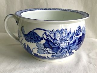 Antique Pottery Pearlware Blue Transfer Wedgwood “waterlily” C1820