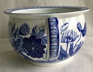 Antique Pottery Pearlware Blue Transfer Wedgwood “Waterlily” c1820 3