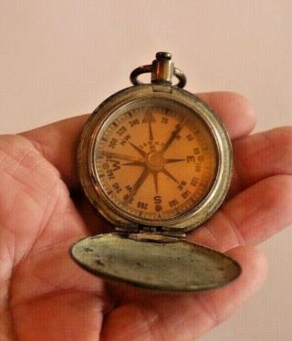 S&W,  NY Vintage WW II Military Brass Compass (Owned by a POW) 4