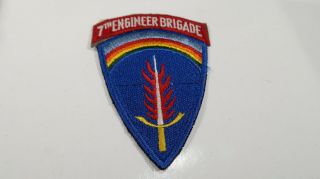 Us Army Post Wwii Patch Us Army In Europe With 7th Engineer Brigade Tab Rocker