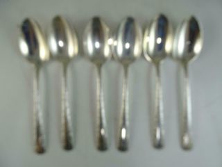 Vintage Sterling Silver Towle Candlelight Tablespoon Spoon Set X6 224.  3 Grams