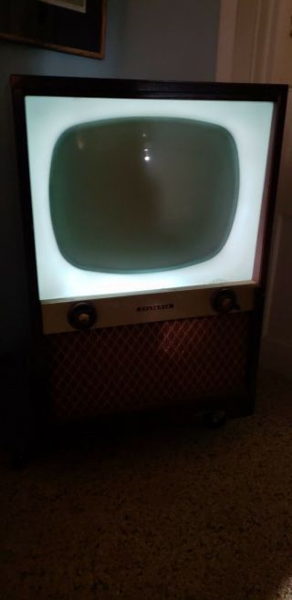 50 ' s HaloLight Sylvania TV Television Model 621M Mid Century Vintage Electronics 4