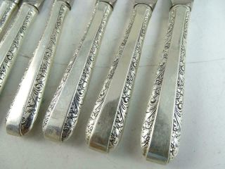 Vintage Sterling Silver Towle Candlelight Butter Knife Set Stainless Steel x12 3