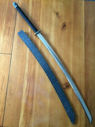 Rob Criswell Katana Sword Rare A2 Steel With Criswell Hand - Made Sheath