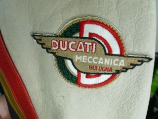 Vintage Ducati Meccanica Leather Motorcycle Jacket Womans Small M Tech 7