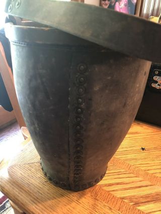 Antique Leather Fireman Brigade Bucket