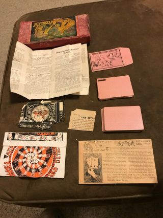 Scarce Early Antique Rare Mysto magic tricks and Card game C1890 ' s 5