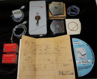 Vtg Mohawk Midgetape Chief Micro Recorder 2 Tapes Schematic Info Spy Microphone